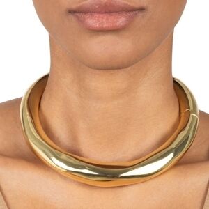 Alexis Bittar Hinge Collar Gold-Tone Statement Necklace